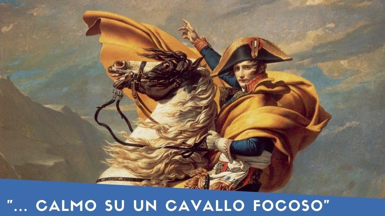 "Bonaparte Valica il Gran San Bernardo", Jacques-Louis David, 1800-1803 (Storia dell'Arte)