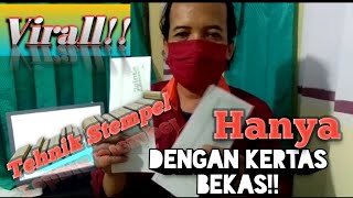 Virall!! Pembuatan Stempel Tanpa Karet!! Hanya Dengan Kertas Bekas