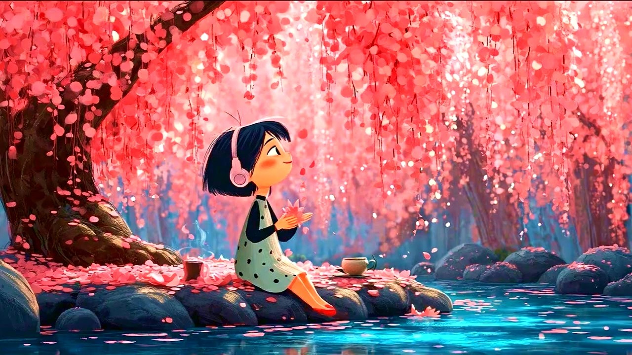 listening to the spring breeze 🌷 |  peaceful healing lofi | relaxing music