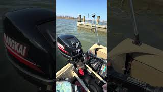 Surprising day with this motor! Time will tell… #tinyboatnation #chesapeakebay #boatlife#buildboats