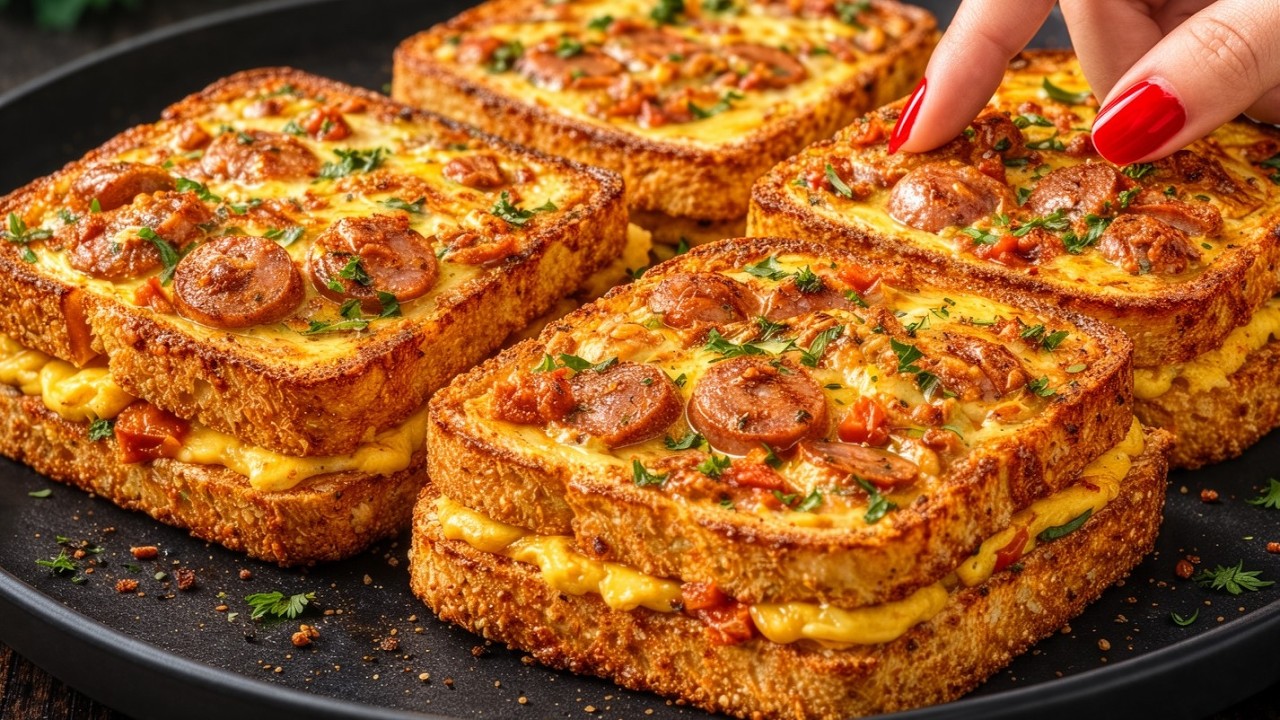 Вы никогда не пробовали такой вкусный завтрак – Яичный тост за 5 минут из духовки! несколько рецепто