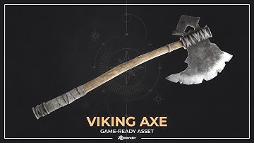 Viking Axe: Game Ready Asset