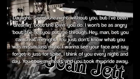 Joan Jett-I Hate Myself For Loving You Lyrics