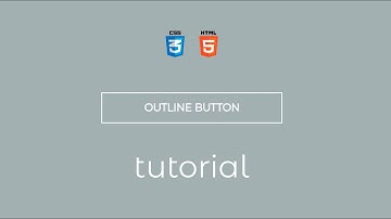 Web Design Tutorial - Outline button with hover effect - HTML & CSS