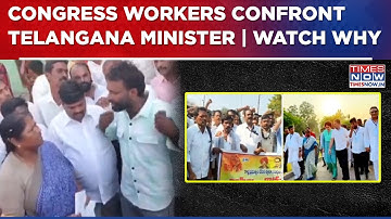 Congress Workers Confront Telangana Minister, Party Faces OBC Backlash Over Caste Survey? Watch