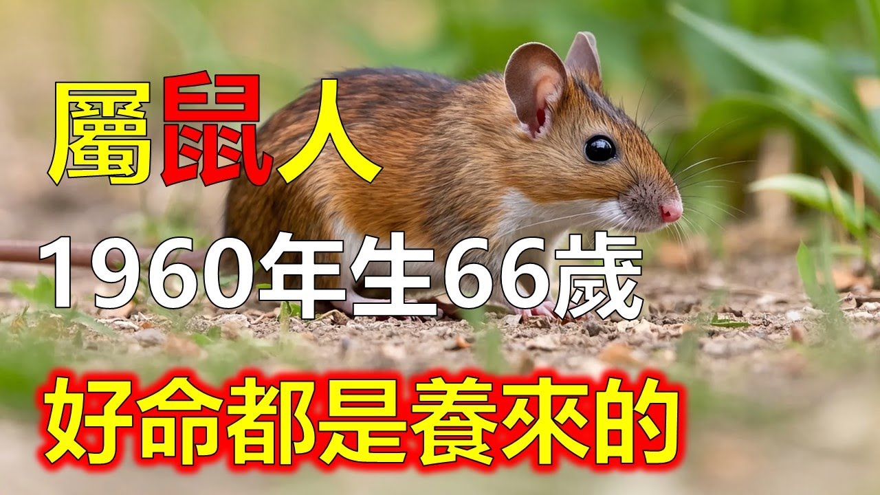 屬鼠人的命運節奏：先智，後慧。庚子鼠年輕靠腦，中年靠經驗，晚年靠智慧。命理「金熟則慧生」。66歲後，他們學會少算多善，這份轉化#屬鼠#生肖鼠 #1960 鼠