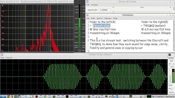 QRQ CW over 100 wpm - Transmit test at 140 wpm - Elecraft K3S vs TWQRQ