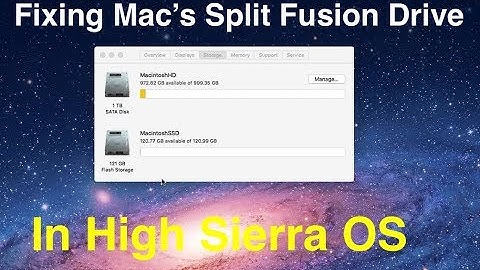 Fixing a split Fusion Drive on a Mac with High Sierra MacOS, Mojave and Catalina