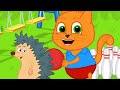 고양이 가족 한국어 - 고슴도치와 볼링 - 어린이를 위한 만화