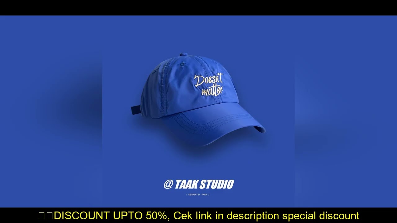 Lightweight Waterproof Soft Top Quick-Drying Cap Baseball Cap Female Summer Sun-Proof Sun Hat Peaked