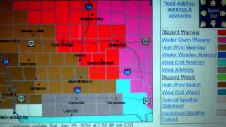 EAS #864: Blizzard Warning (1/25/2014)
