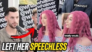 Clueless Feminist Gets A Reality Check!