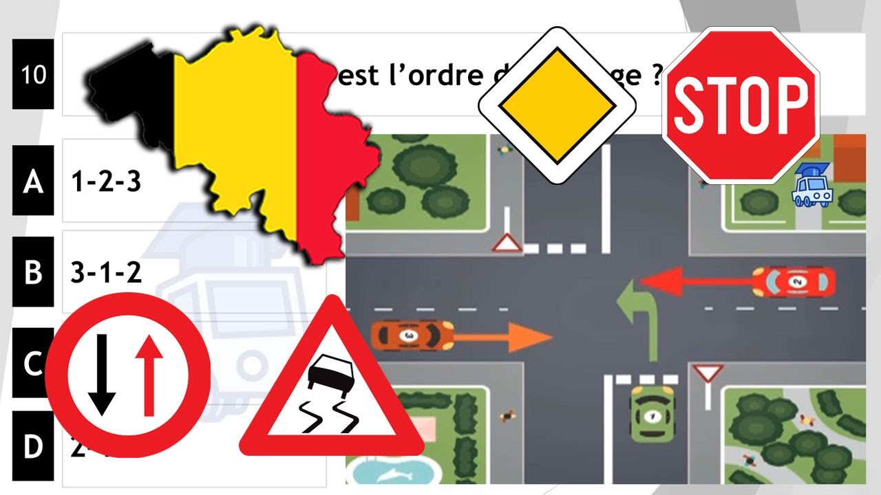 2026 permis de conduire théorique Belgique ✅ 50 Questions  permis theorique belge 2026 test 9