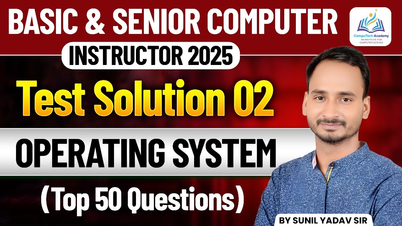 Operating System Top 50 Questions | Basic & Senior Computer Instructor ...