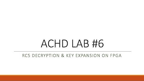Key Expansion and RC5 Decryption on FPGA