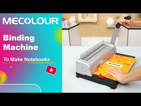 How To Use The Mecolour Book Binding Machine To Create Notebooks