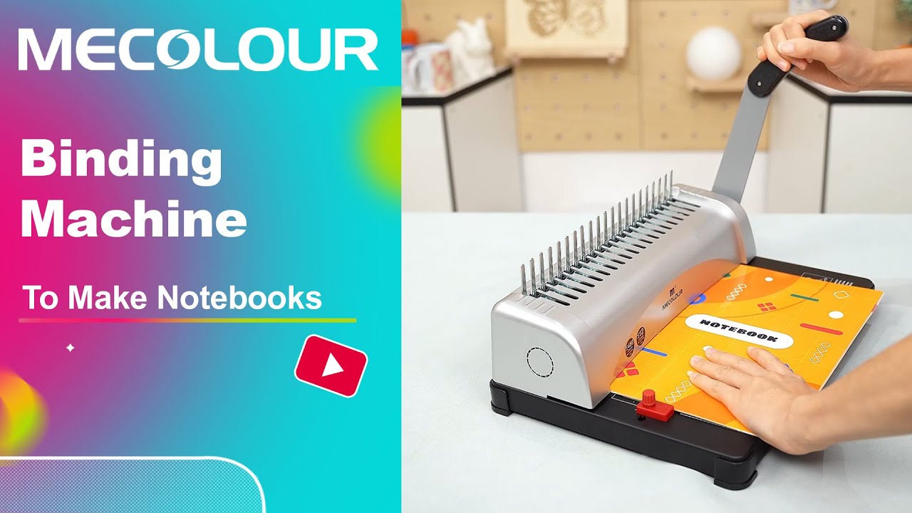 How To Use The Mecolour Book Binding Machine To Create Notebooks