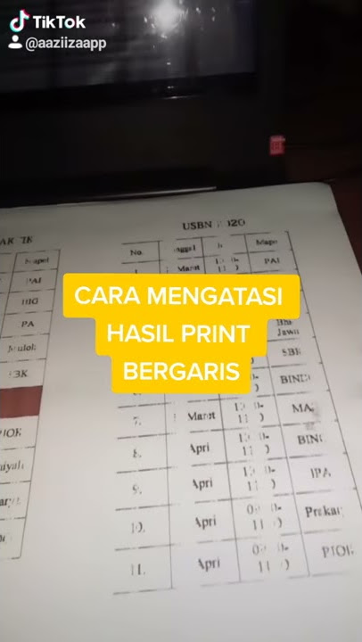Cara Mengatasi Hasil Print Bergaris | Nozzle Print | Epson Printer | Indonesia
