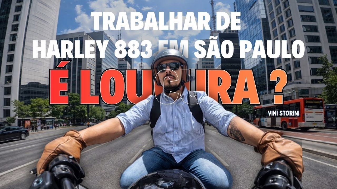 Trabalhar de Harley 883 em São Paulo é Loucura? Minha Rotina Real na Cidade