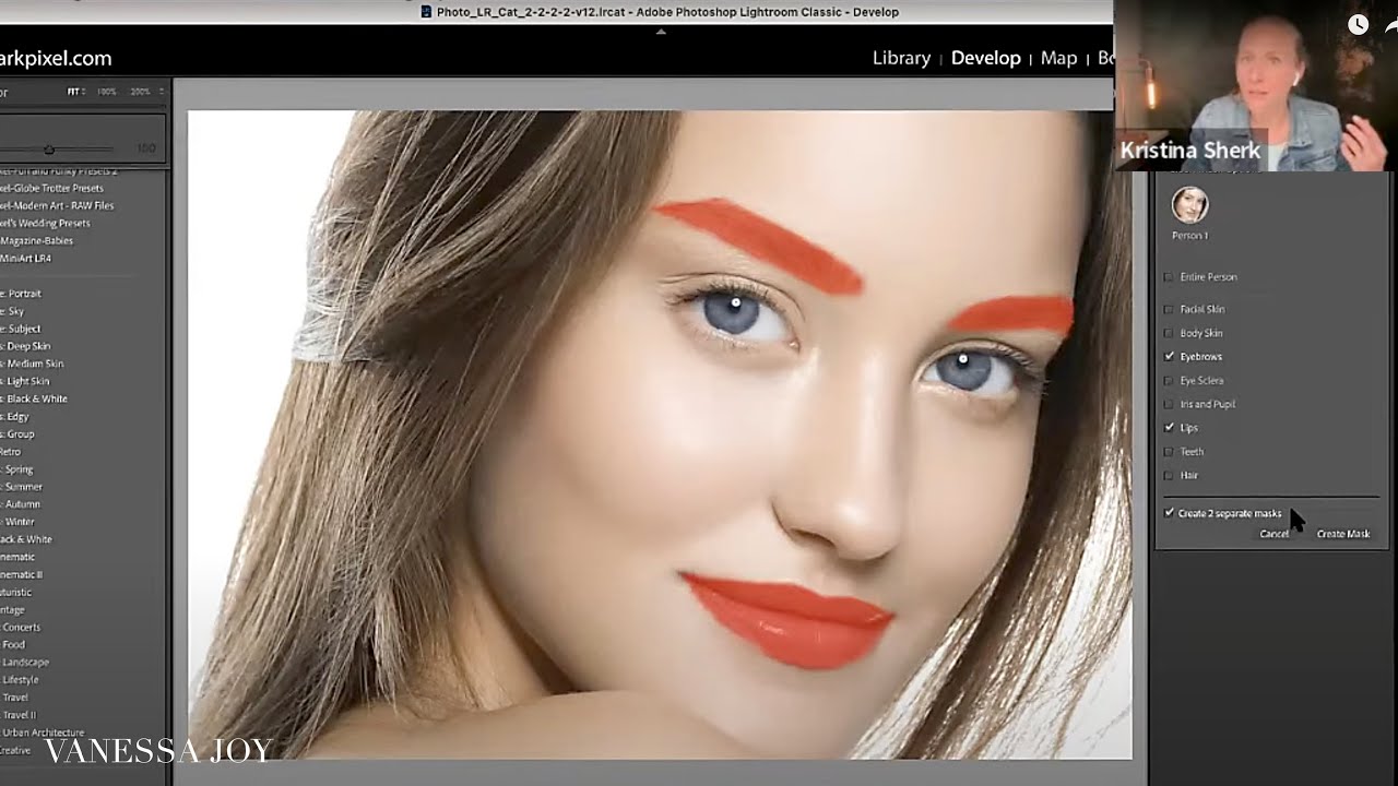 Lightroom AI Denoise + Portrait Photo Editing Tutorial with Kristi