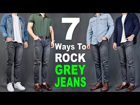 7 Ways To ROCK Grey Jeans  Men's Outfit Ideas 