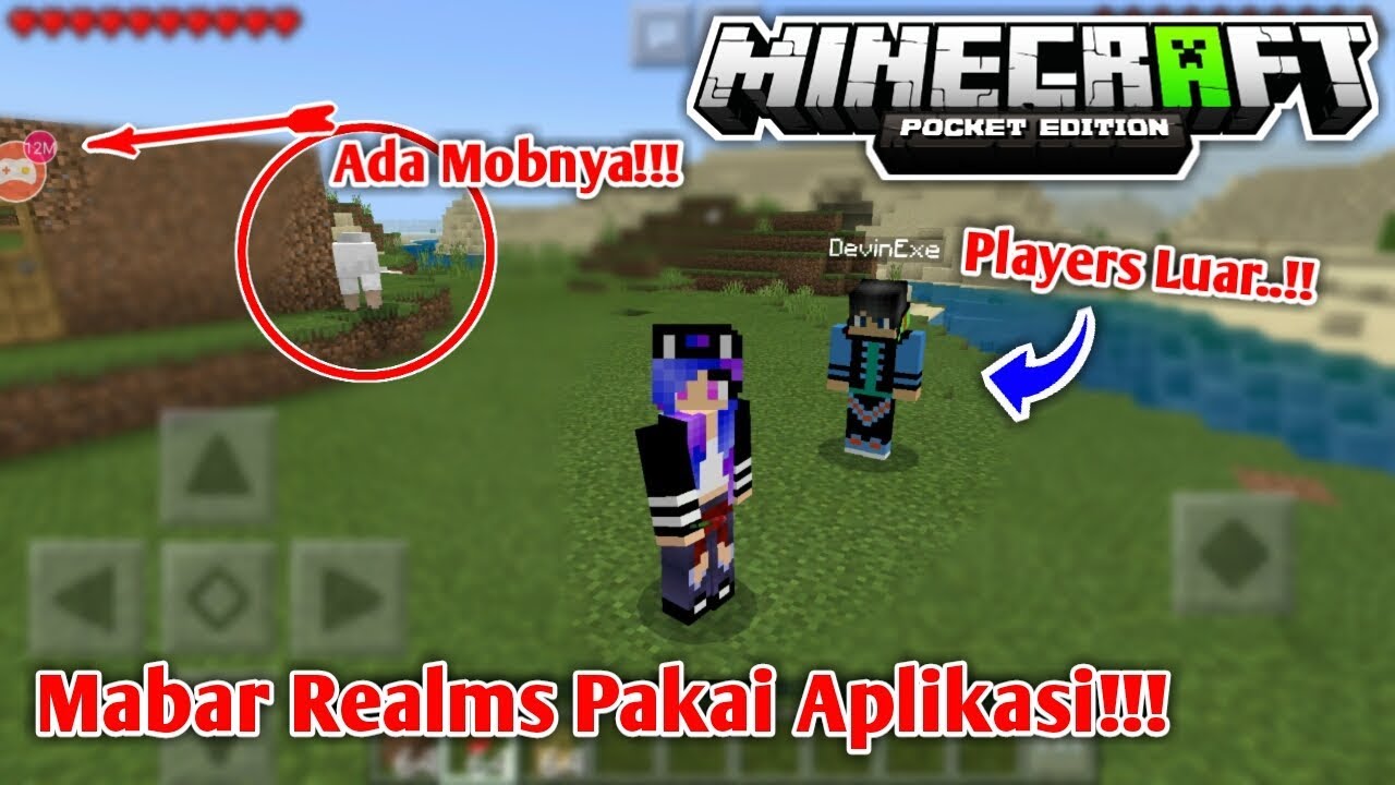 Cara Mabar Realms Pakai Aplikasi Gratis Minecraft Pocket