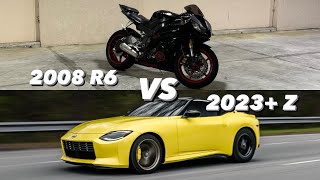 Yamaha R6 VS FBO Nissan Z (RZ34)