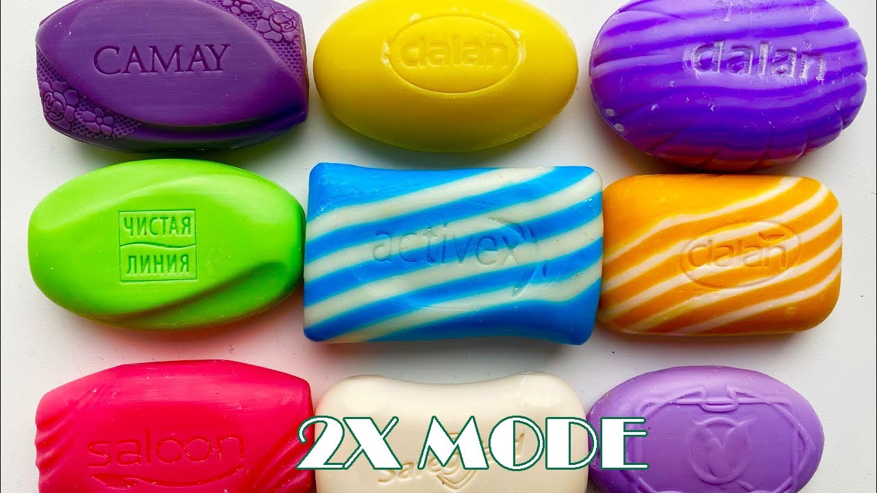 2x Mode ASMR 😋👌😴 Soap Carving! Relaxing sounds ( No talking ) || ASMR || P