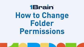 1Brain™ Tutorial - How to Change Folder Permissions