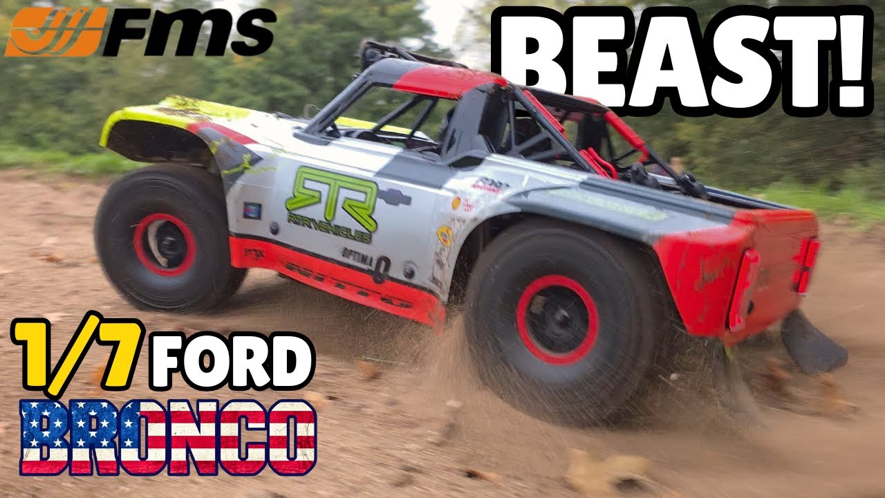 Это ПОТРЯСАЮЩЕ!! - Обзор и запуск FMS 1/7 Ford Bronco RTR EB!