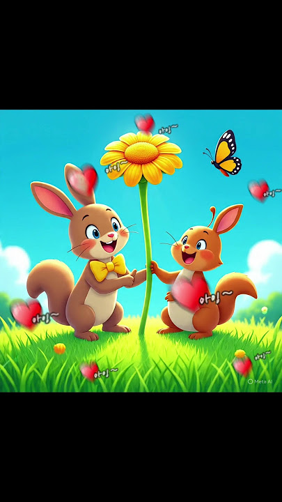 Kupu Kupu terbang melayang #cartoon #funny #cute #baby #kupukupu #rabbit #flowers #viralvideo #fyp