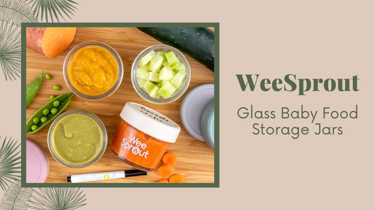 WeeSprout Glass Baby Food Containers