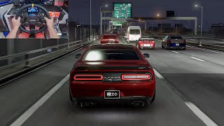 1000HP Dodge Demon & Dodge Charger SRT Hellcat & Chrysler 300C SRT8 - Assetto Corsa | Moza R9 + VR screenshot 5