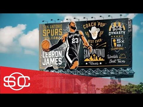 What if all 30 NBA teams made their pitch to LeBron James via billboard? | SportsCenter