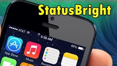 StatusBright - Change The Brightness By Sliding On The Status Bar