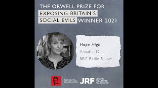 Annabel Deas wins The Orwell Prize for Exposing Britain's Social Evils for podcast 'Hope High' by The Orwell Foundation 225 views 2 years ago 2 minutes, 20 seconds