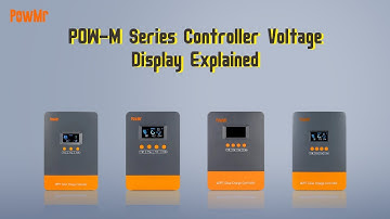 How to Read Voltage Display on POW-M Series Solar Controller?