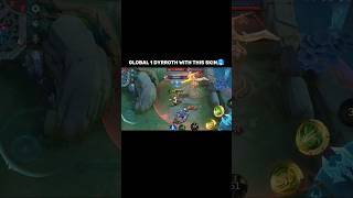 top 1 global dyrroth with this skin #ingame #Global1Dyrroth #mlbb #shorts #ml #mobilelegends