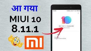 Miui 10 8.11.1 Update Released 🔥🔥