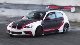 WEIRD BMW 1 Series Drift Car w/ V8 LS3 Engine shakedown on track!