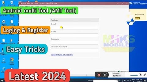 Android Multi Tool (AMT Tool) Loging & Register || How To Use Android Multi Tool