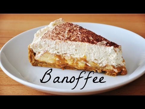 Receita  torta Banoffee - Banoffe pie ( Banana e doce de leite )