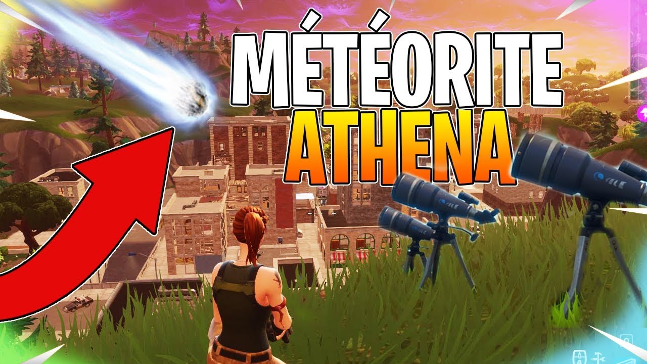 La Meteorite Athena Va S Ecraser Sur Tilted Towers Fortnite Battle - la meteorite athena va s ecraser sur tilted towers fortnite battle royale
