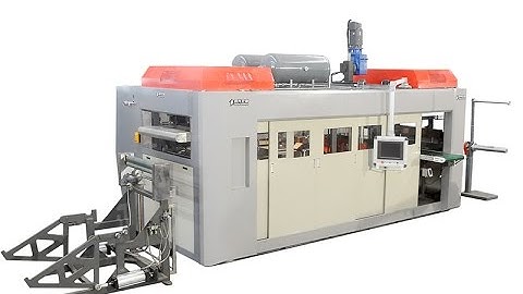 121th canton fair MX17G automatic thermoforming machine with robot counting stacking