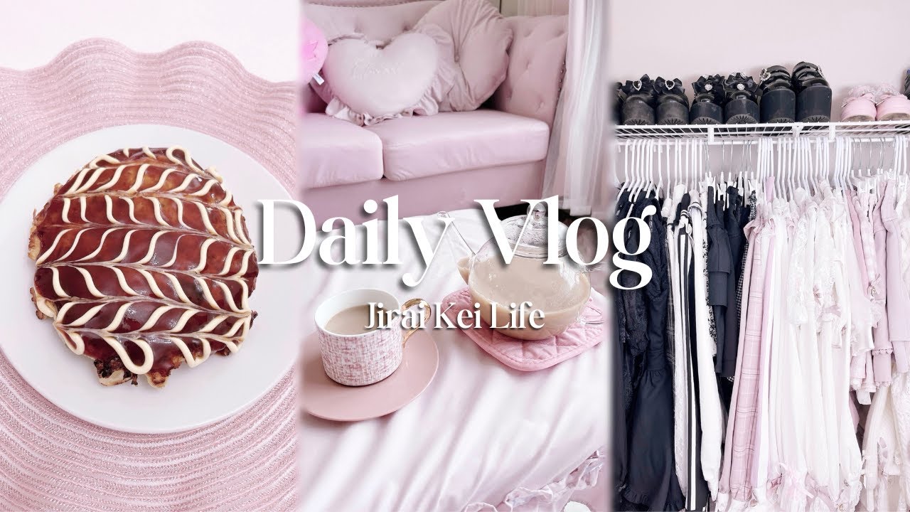 [vlog] realistic day of a homebody~ morning routine, cooking, closet organizing | pink & girly life