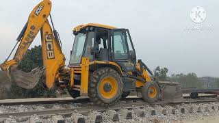 JCB Working Railway Track