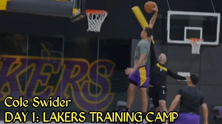 COLE SWIDER WORKING ON HIS GAME I DAY 1: LAKERS TRAINING CAMP 2022