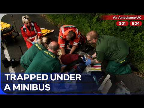 Motorcyclist Trapped Beneath a Minibus After High-Speed Crash | Air Ambulance ER Season 1 Episode 4