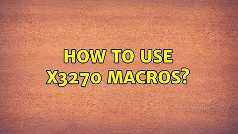 How to use x3270 macros?