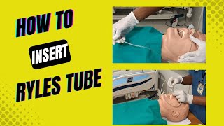 How to insert Ryles Tube for paramedics || Nasogastric tube insertion